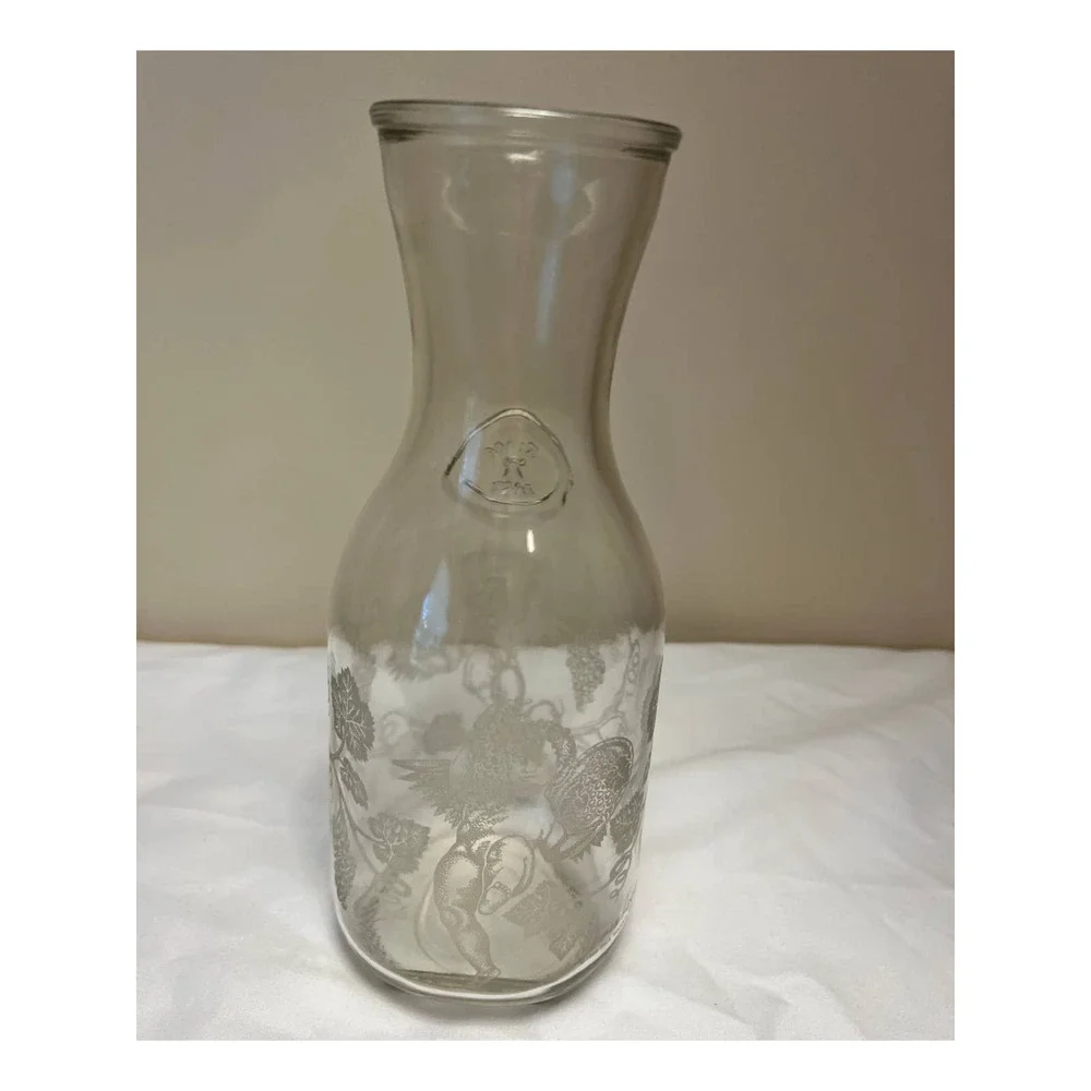 Norman Kosarin 1989 Paul Mason‎ Vineyards Etched Angels Glass Carafe